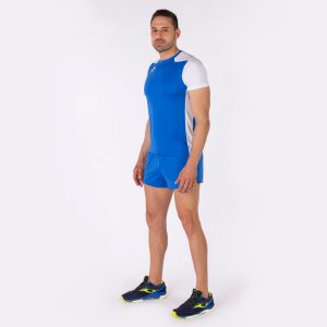 JOMA RECORD II SHORT SLEEVE T-SHIRT ROYAL WHITE