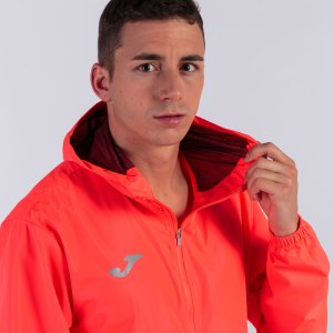 JOMA ELITE VIII RAINCOAT FLUOR CORAL