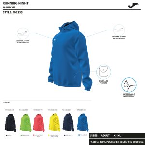 JOMA ELITE VIII RAINCOAT NAVY