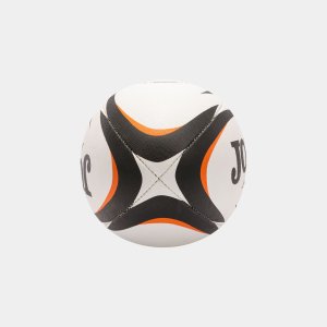 JOMA J-MATCH RUGBY BALL WHITE BLACK ORANGE