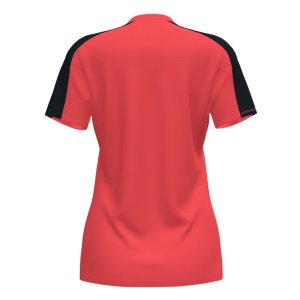 JOMA ACADEMY SHORT SLEEVE T-SHIRT FLUOR CORAL-BLACK