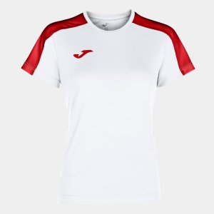 JOMA ACADEMY SHORT SLEEVE T-SHIRT WHITE RED