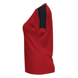 JOMA ACADEMY SHORT SLEEVE T-SHIRT RED BLACK