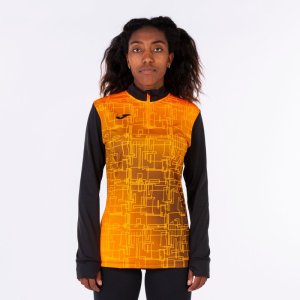 JOMA ELITE VIII SWEATSHIRT BLACK ORANGE