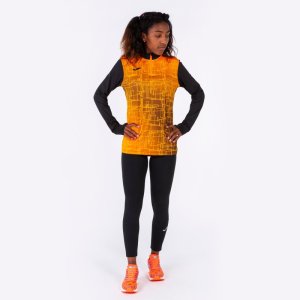 JOMA ELITE VIII SWEATSHIRT BLACK ORANGE