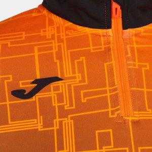 JOMA ELITE VIII SWEATSHIRT BLACK ORANGE