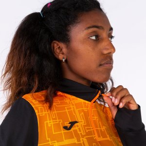 JOMA ELITE VIII SWEATSHIRT BLACK ORANGE