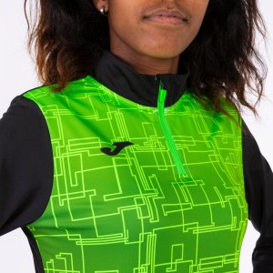 JOMA ELITE VIII SWEATSHIRT BLACK FLUOR GREEN