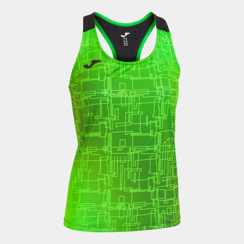 JOMA ELITE VIII TANK TOP FLUOR GREEN BLACK