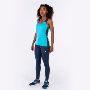 JOMA RECORD II TANK TOP FLUOR TURQUOISE-NAVY