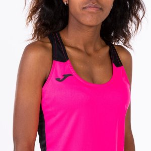 JOMA RECORD II TANK TOP FLUOR PINK BLACK