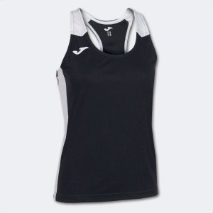 JOMA RECORD II TANK TOP BLACK WHITE