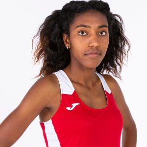 JOMA RECORD II TANK TOP RED WHITE