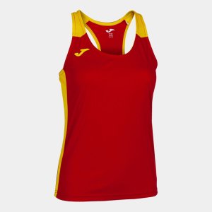 JOMA RECORD II TANK TOP RED YELLOW