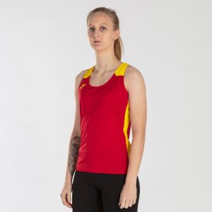 JOMA RECORD II TANK TOP RED YELLOW