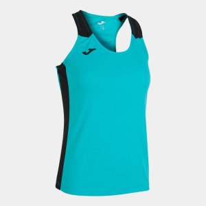 JOMA RECORD II TANK TOP TURQUOISE BLACK