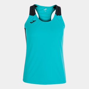 JOMA RECORD II TANK TOP TURQUOISE BLACK