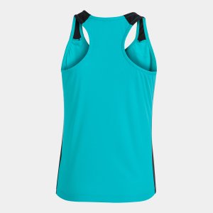 JOMA RECORD II TANK TOP TURQUOISE BLACK