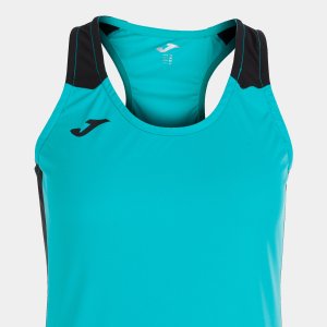 JOMA RECORD II TANK TOP TURQUOISE BLACK