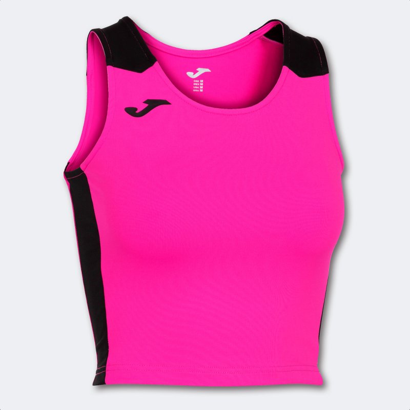 JOMA RECORD II TOP FLUOR PINK BLACK