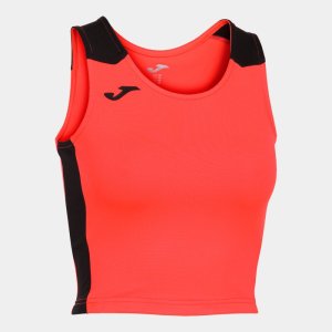 JOMA RECORD II TOP FLUOR CORAL BLACK