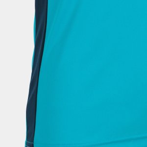 JOMA RECORD II SHORT SLEEVE T-SHIRT FLUOR TURQUOISE-NAVY