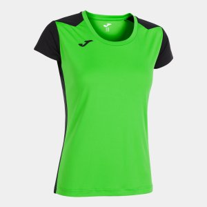 JOMA RECORD II SHORT SLEEVE T-SHIRT FLUOR GREEN BLACK