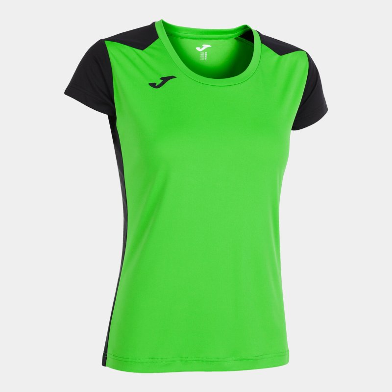 JOMA RECORD II SHORT SLEEVE T-SHIRT FLUOR GREEN BLACK
