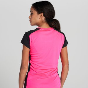 JOMA RECORD II SHORT SLEEVE T-SHIRT FLUOR PINK BLACK