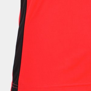 JOMA RECORD II SHORT SLEEVE T-SHIRT FLUOR CORAL BLACK