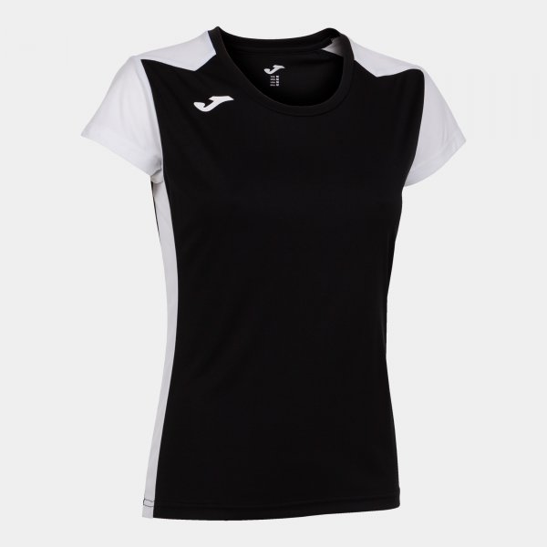 JOMA RECORD II SHORT SLEEVE T-SHIRT BLACK WHITE