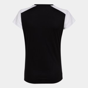 JOMA RECORD II SHORT SLEEVE T-SHIRT BLACK WHITE