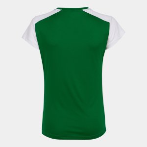 JOMA RECORD II SHORT SLEEVE T-SHIRT GREEN WHITE