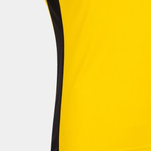 JOMA RECORD II SHORT SLEEVE T-SHIRT YELLOW BLACK