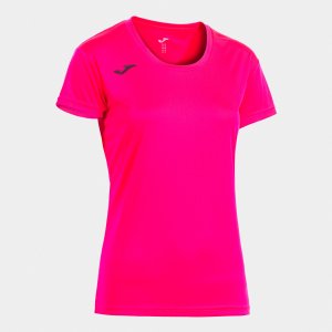 JOMA RECORD II SHORT SLEEVE T-SHIRT FLUOR PINK