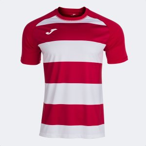 JOMA PRORUGBY II SHORT SLEEVE T-SHIRT RED WHITE
