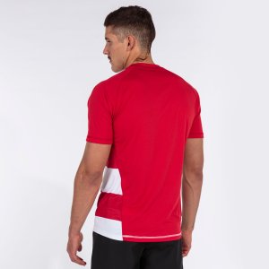 JOMA PRORUGBY II SHORT SLEEVE T-SHIRT RED WHITE