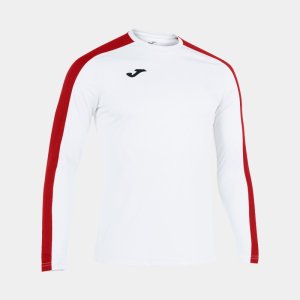 JOMA ACADEMY LONG SLEEVE T-SHIRT WHITE RED