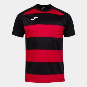 JOMA PRORUGBY II SHORT SLEEVE T-SHIRT BLACK RED