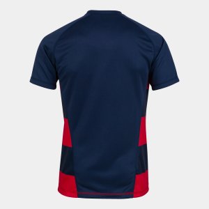 JOMA PRORUGBY II SHORT SLEEVE T-SHIRT NAVY RED