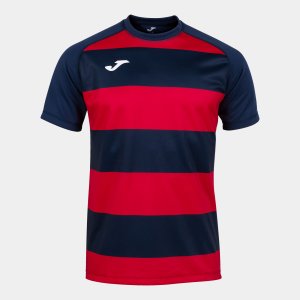 JOMA PRORUGBY II SHORT SLEEVE T-SHIRT NAVY RED