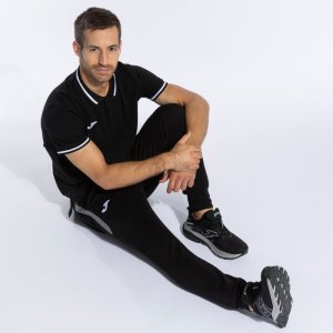 JOMA CONFORT II SHORT SLEEVE POLO BLACK