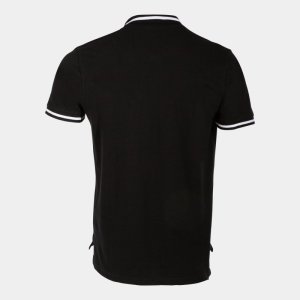 JOMA CONFORT II SHORT SLEEVE POLO BLACK