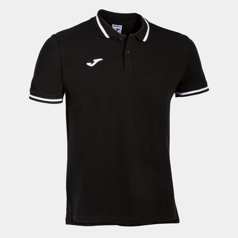 JOMA CONFORT II SHORT SLEEVE POLO BLACK