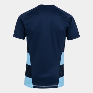 JOMA PRORUGBY II SHORT SLEEVE T-SHIRT NAVY SKY BLUE