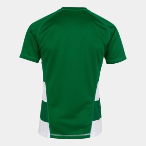 JOMA PRORUGBY II SHORT SLEEVE T-SHIRT GREEN WHITE