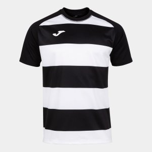 JOMA PRORUGBY II SHORT SLEEVE T-SHIRT BLACK WHITE