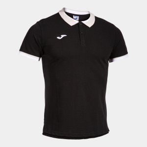 JOMA CONFORT II SHORT SLEEVE POLO BLACK
