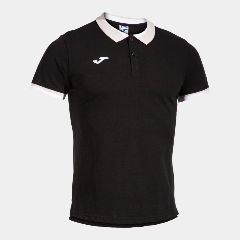 JOMA CONFORT II SHORT SLEEVE POLO BLACK
