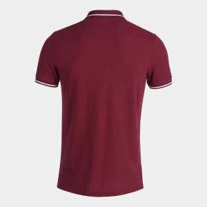 JOMA CONFORT II SHORT SLEEVE POLO BURGUNDY